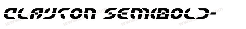 Clayton SemiBold字体转换